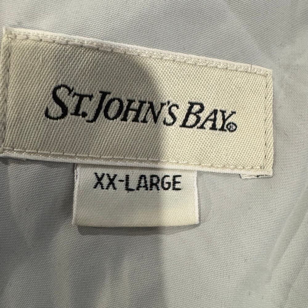 St. John's Bay Men's XXL Full Zip Hooded Fleece Lined Jacket Gray Black VGUC - Picture 4 of 11